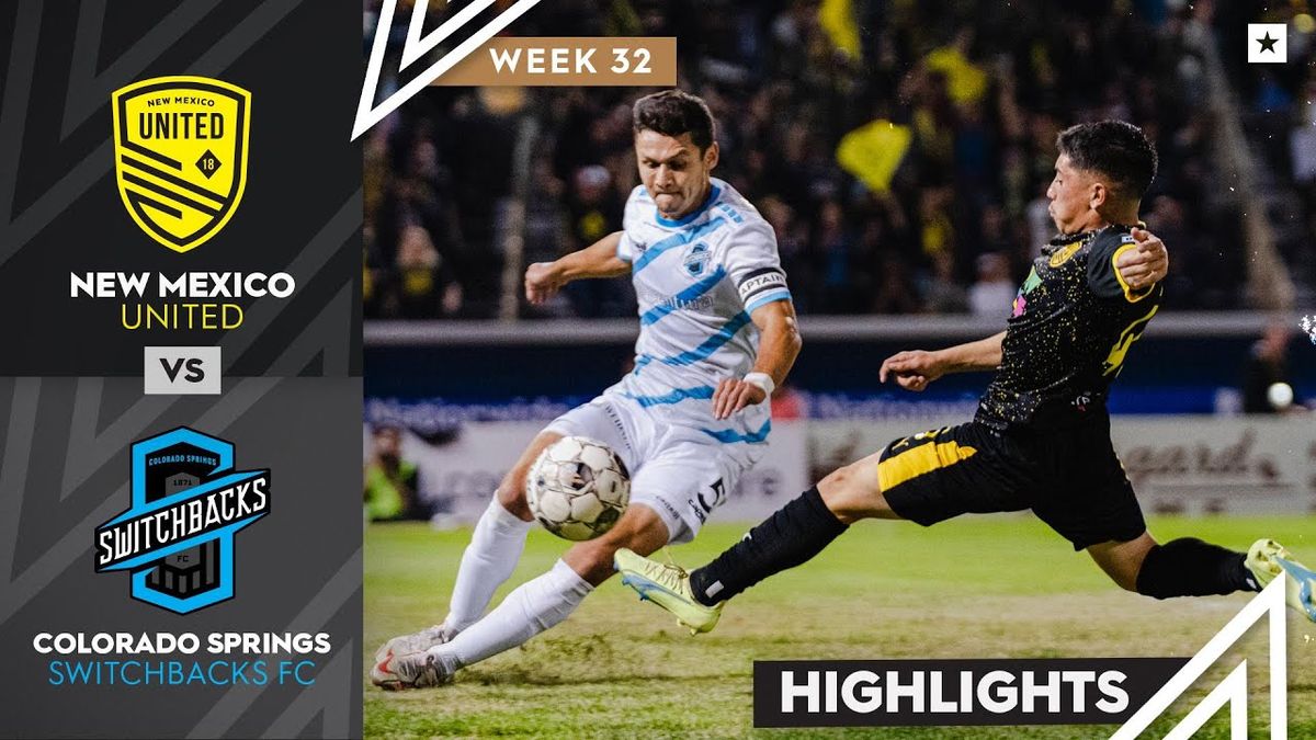 Colorado Springs Switchbacks FC at New Mexico United at Isotopes Park