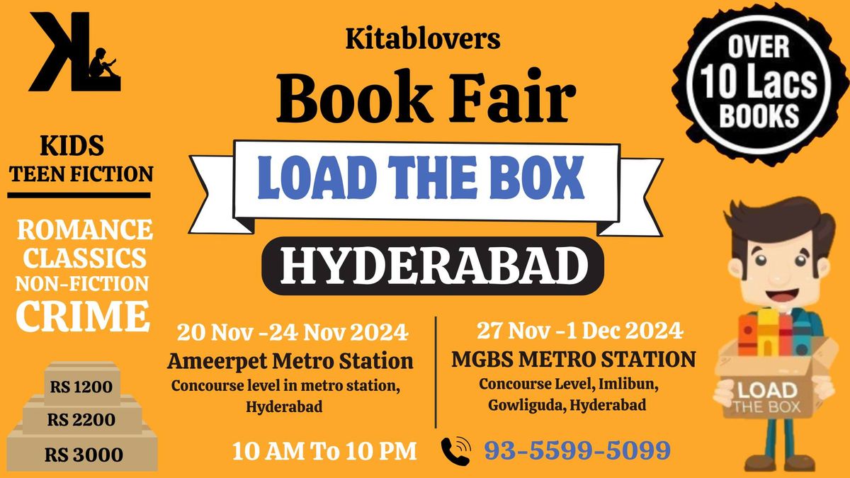 Load The Box BookFair : INDIA'S LARGEST BOOKFAIR IN HYDERABAD