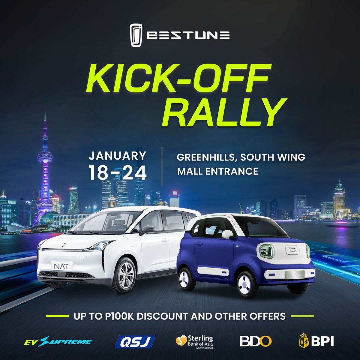 Kickoff Rally: New Year, New Wheels