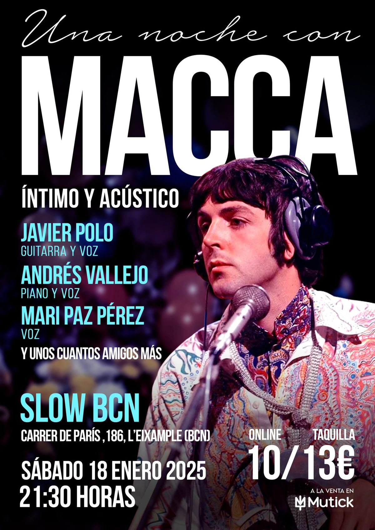 Una noche con Macca - \u00cdntimo y ac\u00fastico (Tributo McCartney)