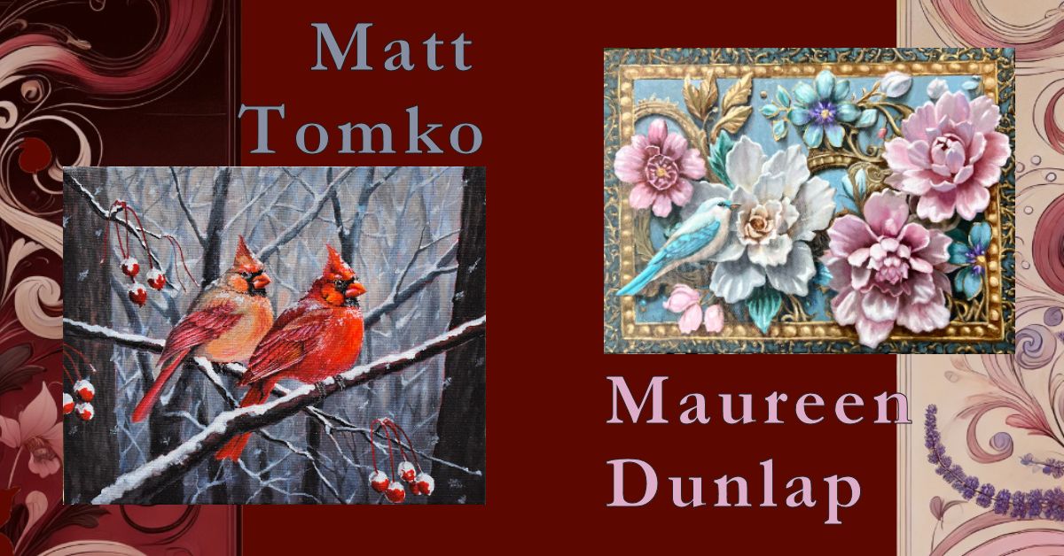 Wild Harmony: Deco, Nouveau, and Nature   An exhibit by Maureen Dunlap and Matt Tomko