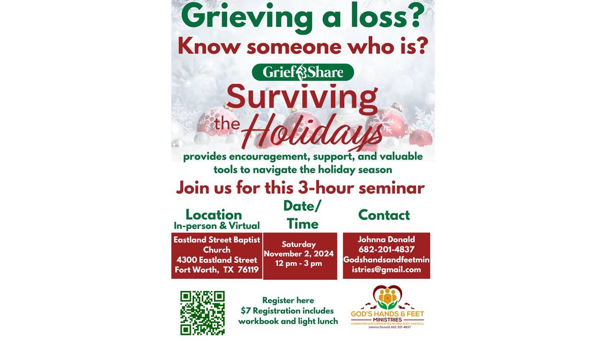 GriefShare:  Surviving the Holidays