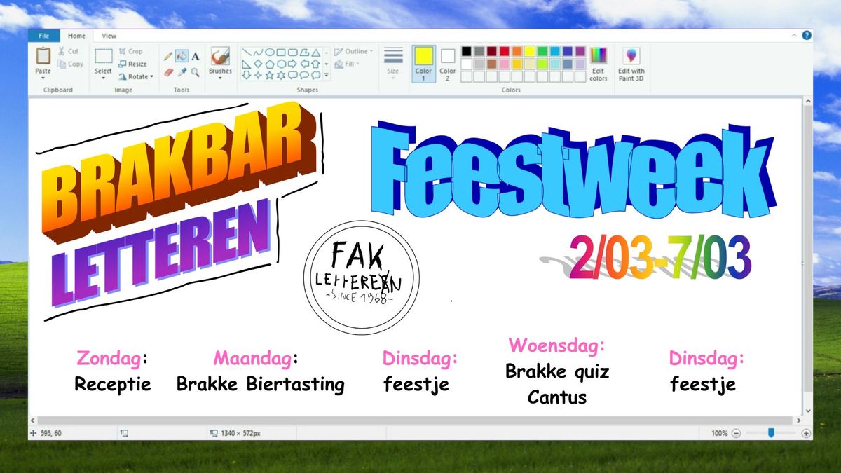 Feestweek 2025 - Brakbar Letteren