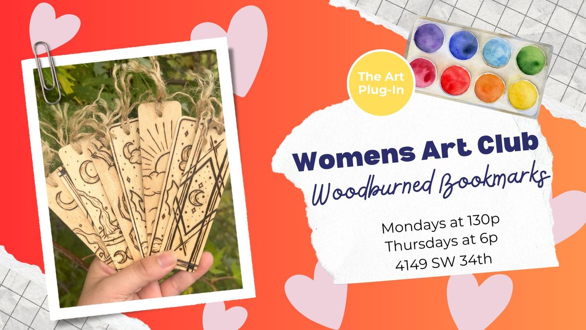 Woodburned Bookmarks (Womens Art Club)