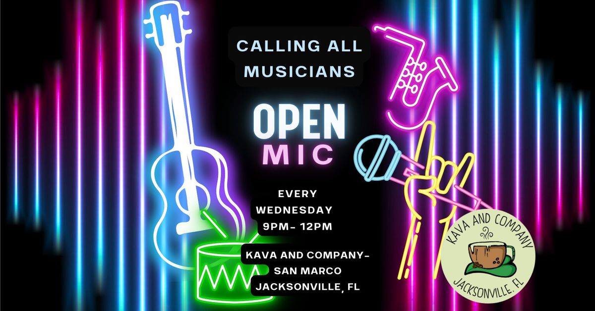 Open Mic Every Wednesday-Musicians Only