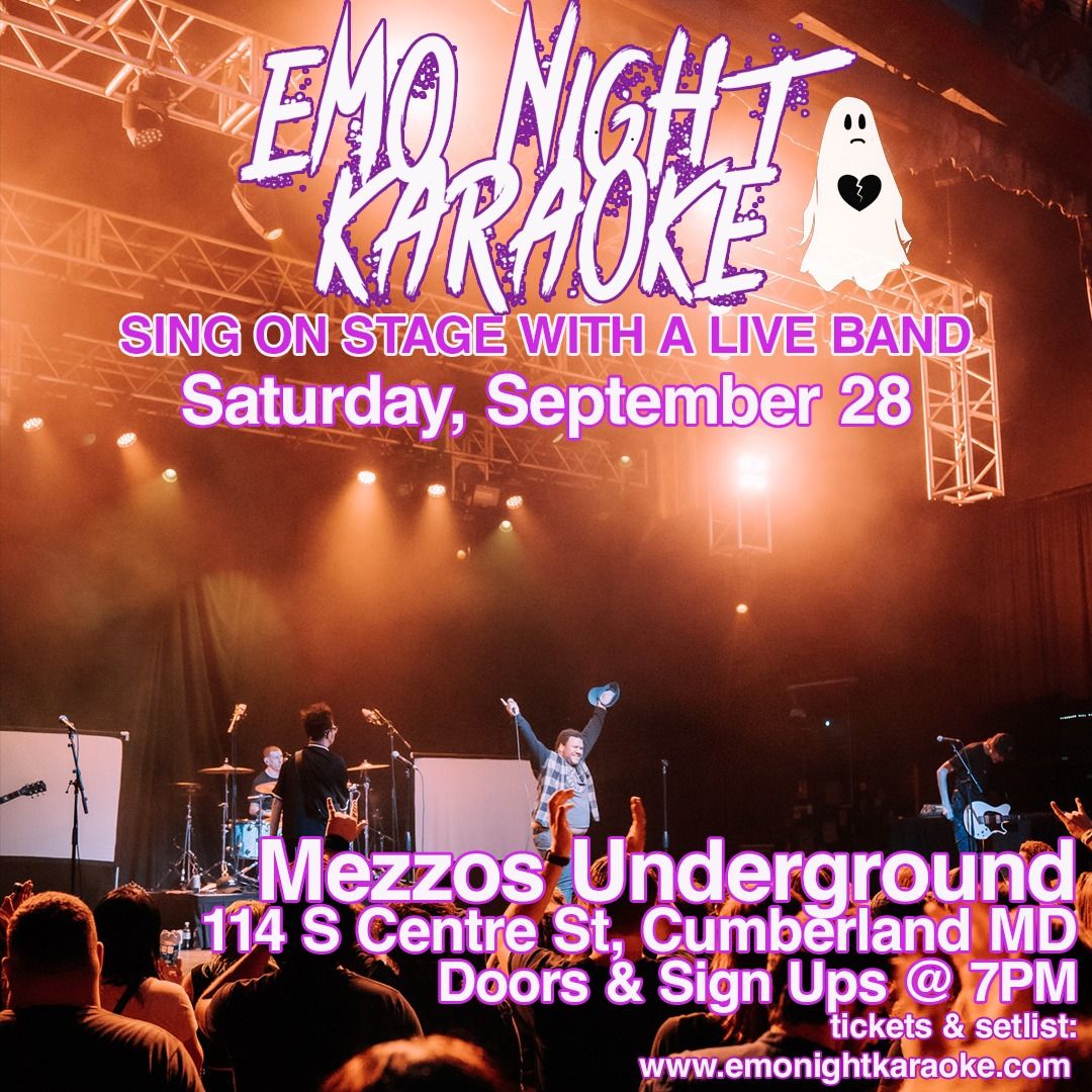 Emo Night Karaoke Cumberland, MD 9\/28