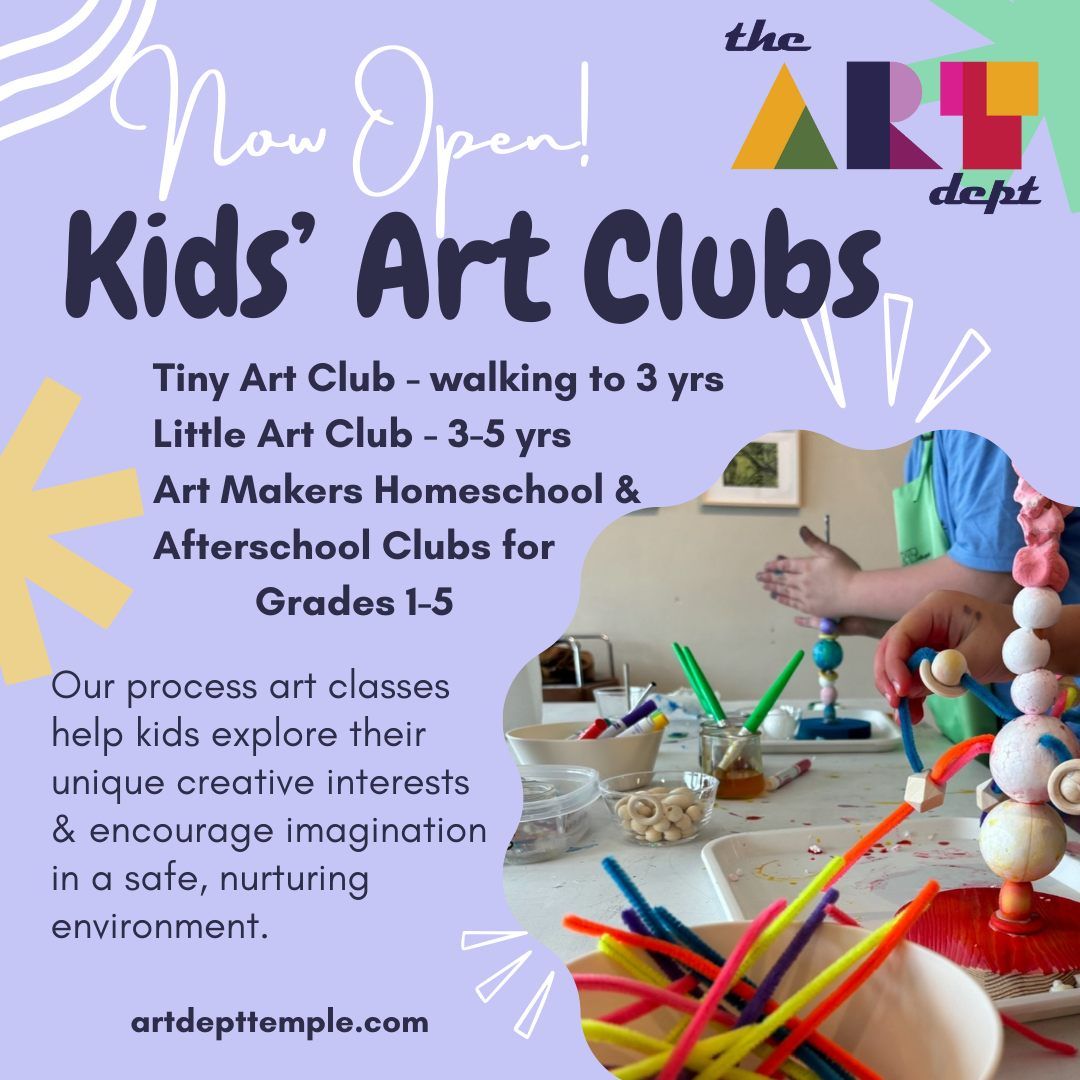 Art Makers Homeschool Club (Grades 1-5)- Wednesdays