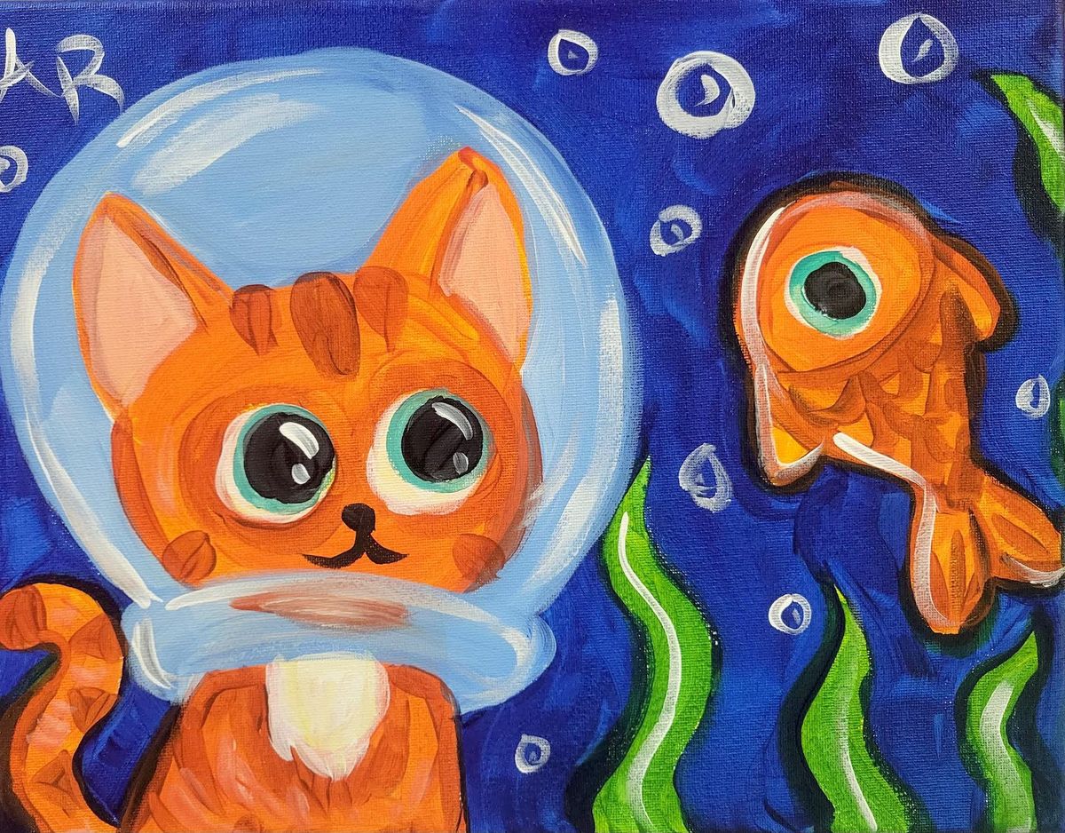 Creative Canvas for Kids - Underwater Cat