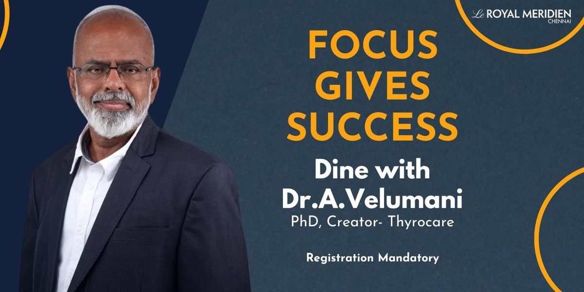 Dine with Dr. A. Velumani