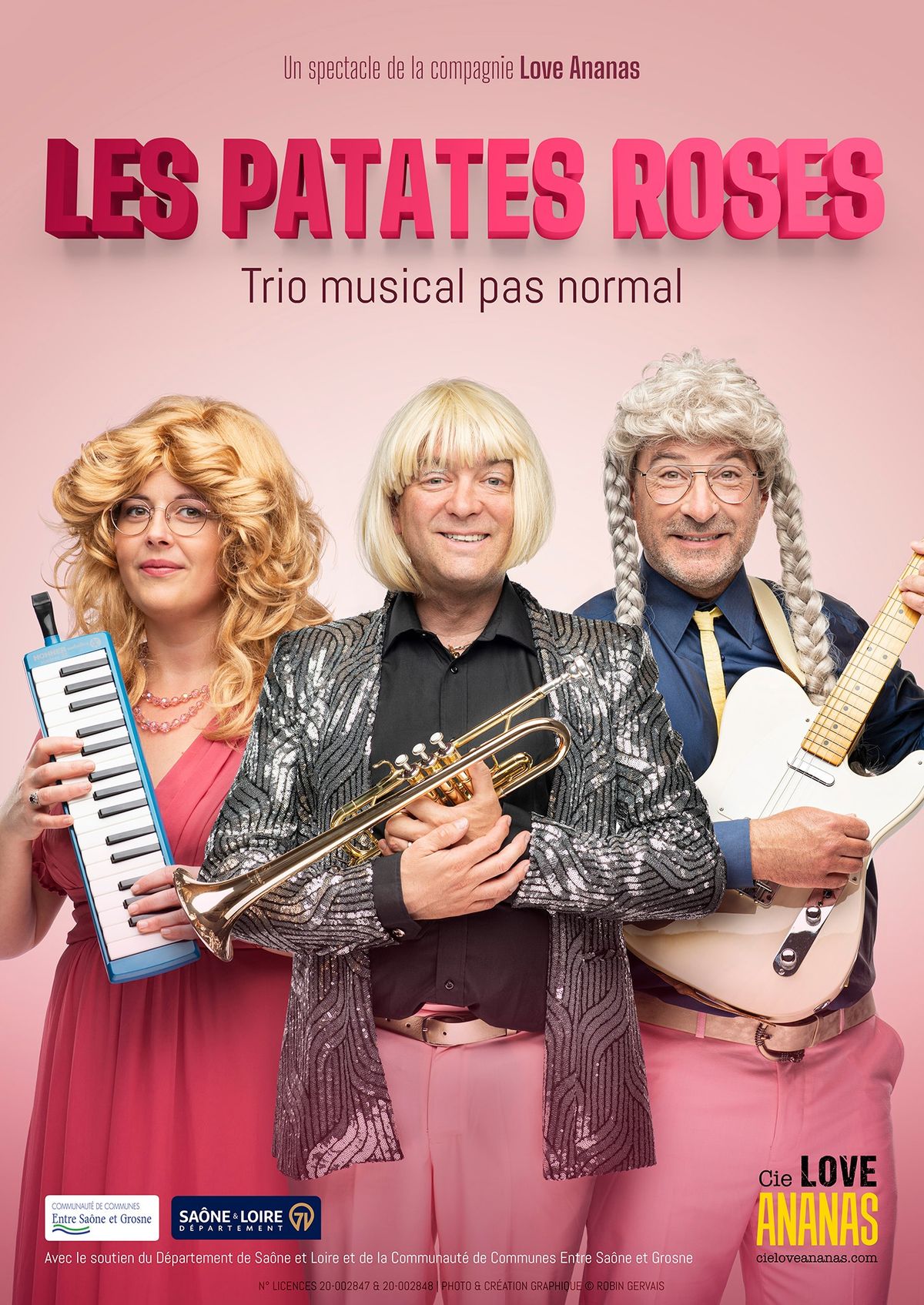 Spectacle musique et humour : LES PATATES ROSES