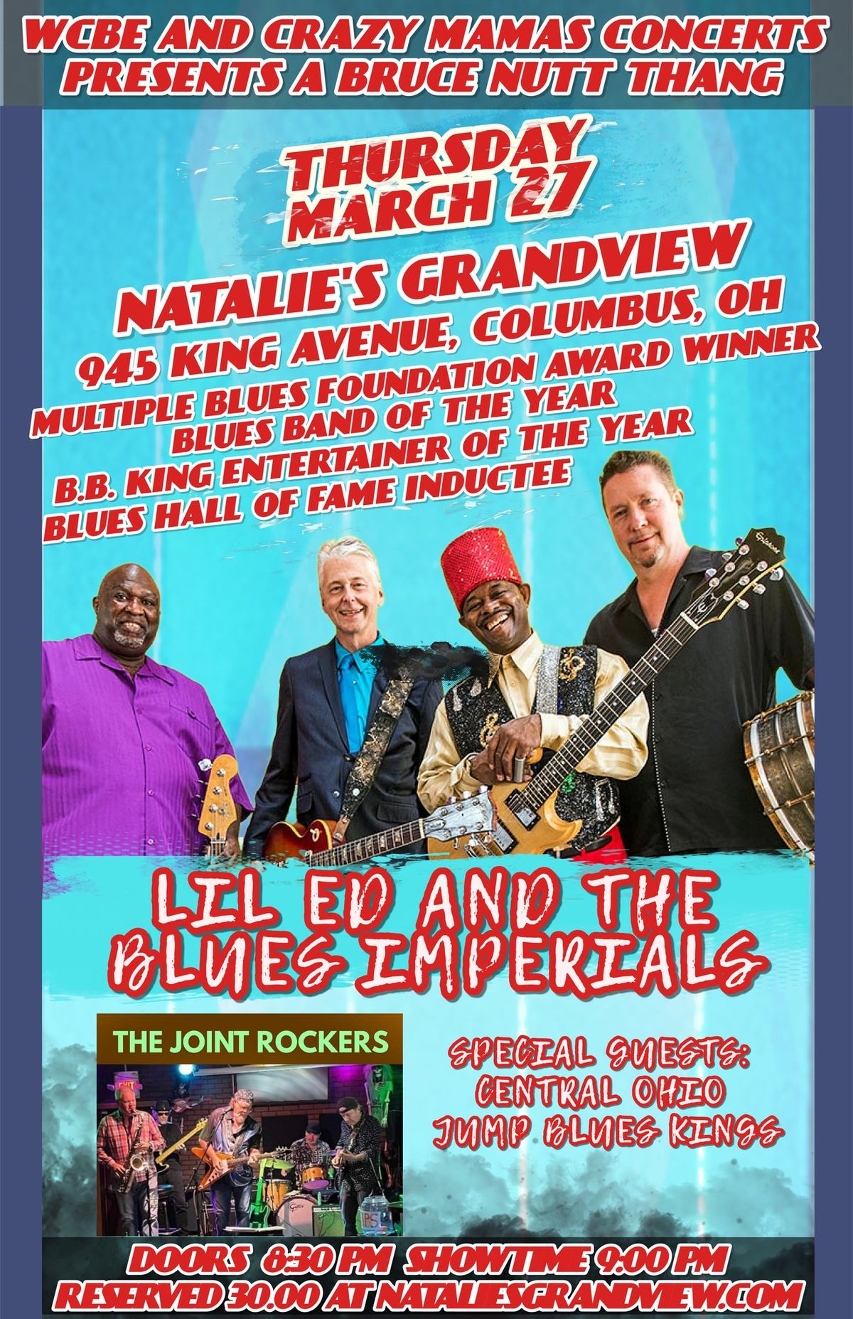 wcbe and crazy mamas Concerts presents Lil Ed and Blues Imperials and The Joint Rockers