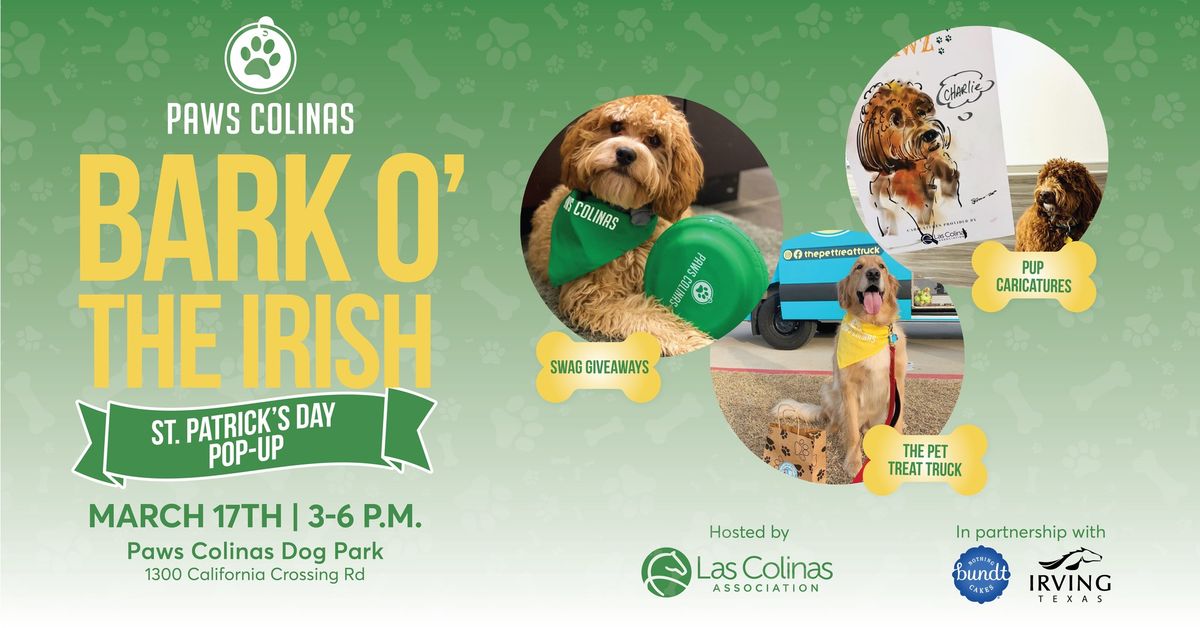 Bark o' the Irish: St. Patrick's Day Pop-Up