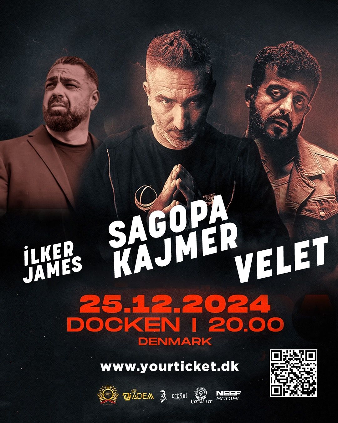 Sagopa Kajmer & Velet & Ilker James live in Copenhagen + Afterparty