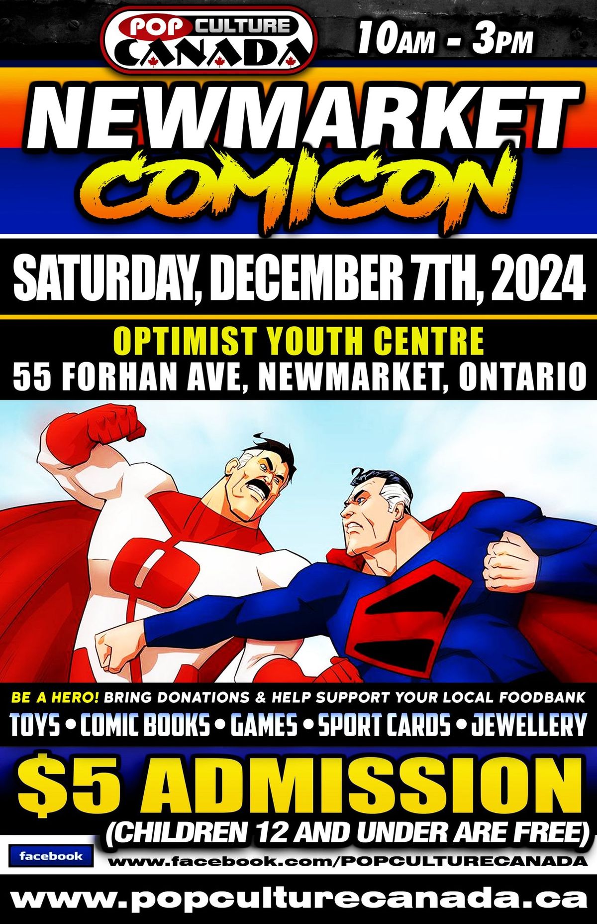 Newmarket Comicon : December 7th 2024