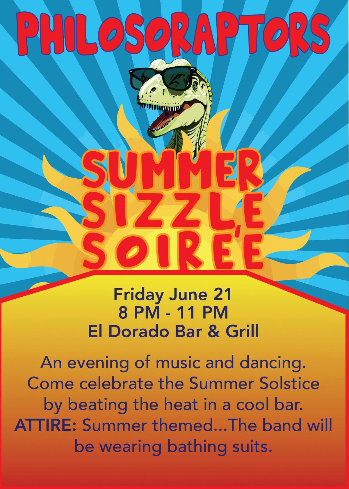 PhilosoRaptors Summer Sizzle Soir\u00e9e