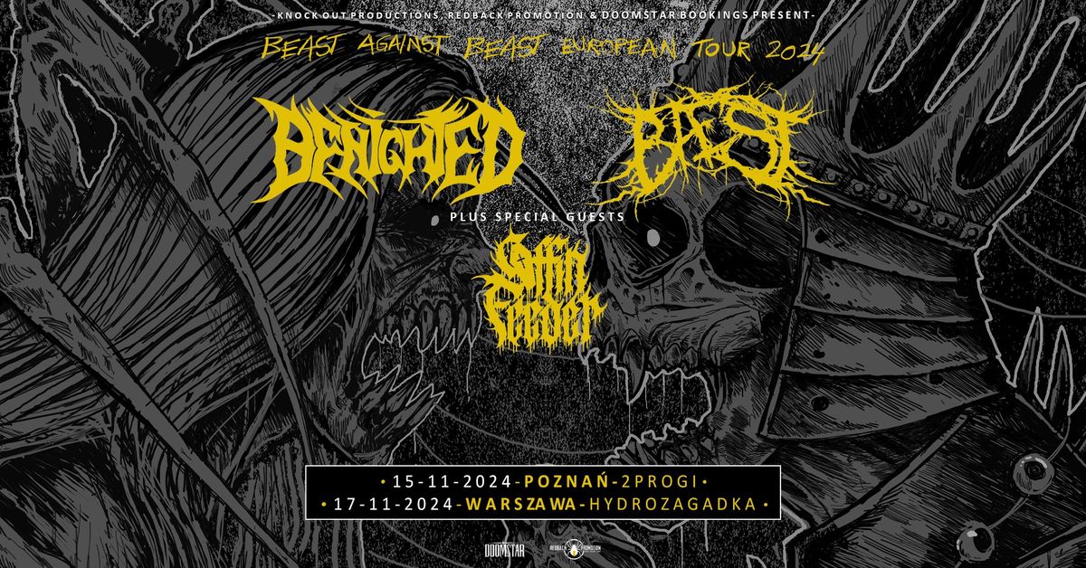 Benighted + Baest, Coffin Feeder \/ 17 XI 2024 \/ Warszawa