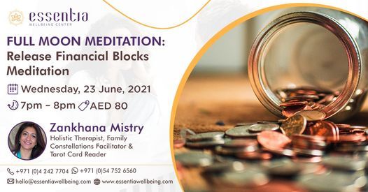Full Moon Meditation Release Financial Blocks Meditation with Zankhana Mistry