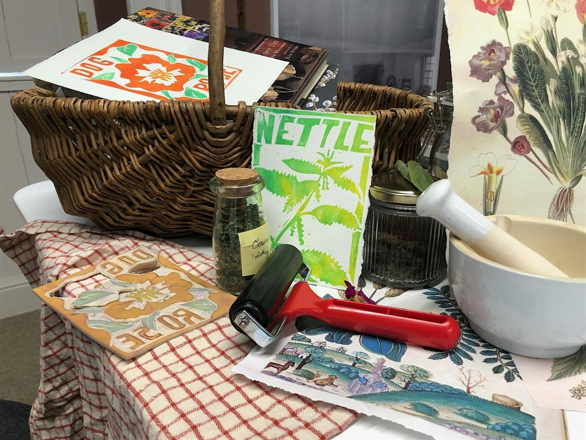 Botanical Lino printing at Provan Hall