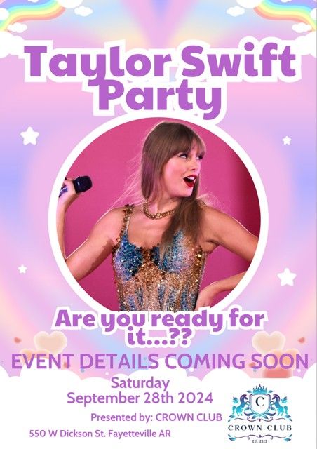 Crown Club presents: TAYLOR SWIFT PARTY!!!