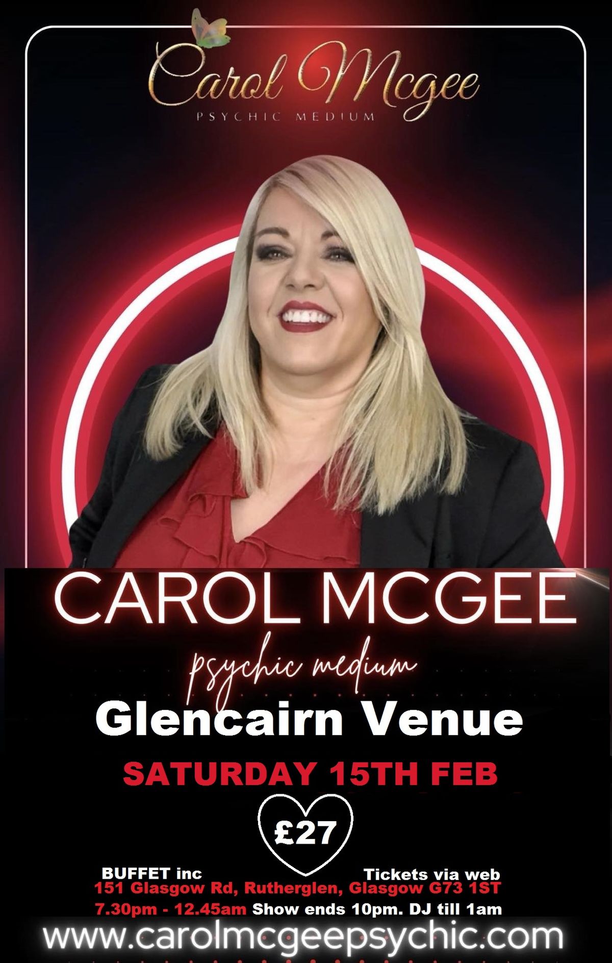 Carol McGee live at The Glencairn Rutherglen 