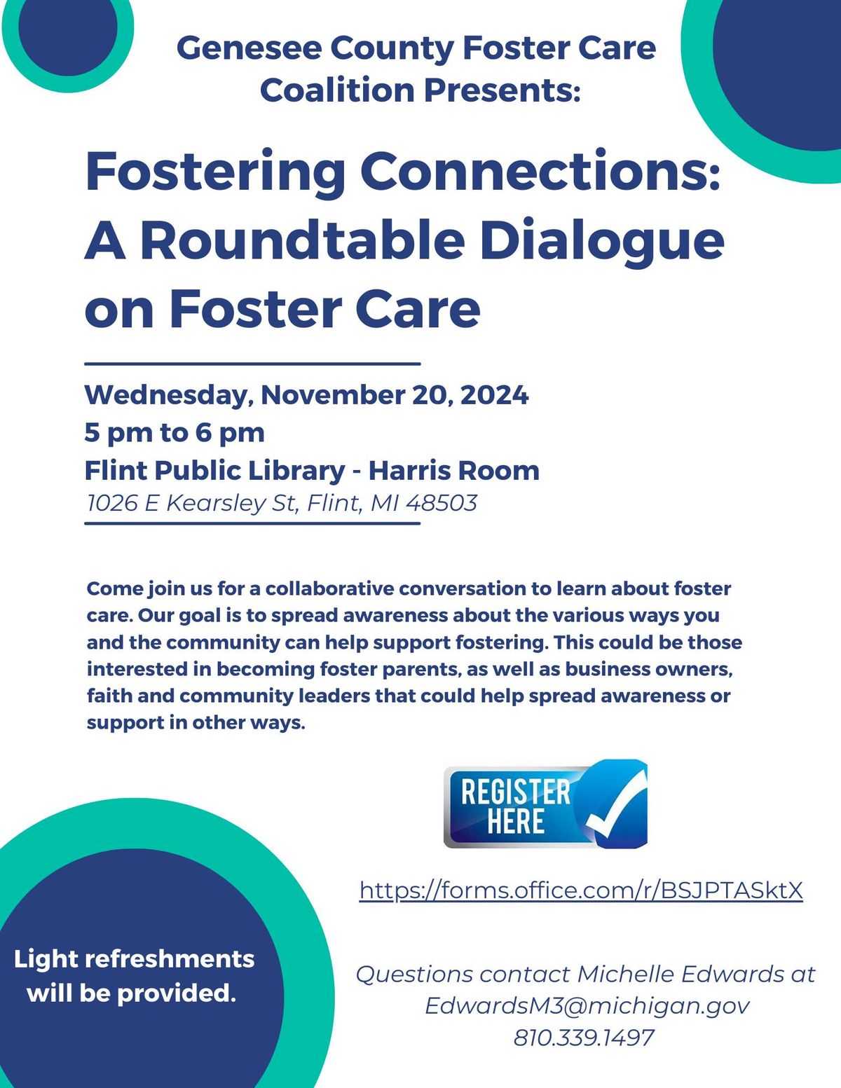 Fostering Connections: A Roundtable Dialogue on Foster Care