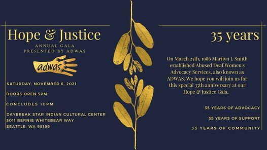 ADWAS' Hope & Justice Gala 2021