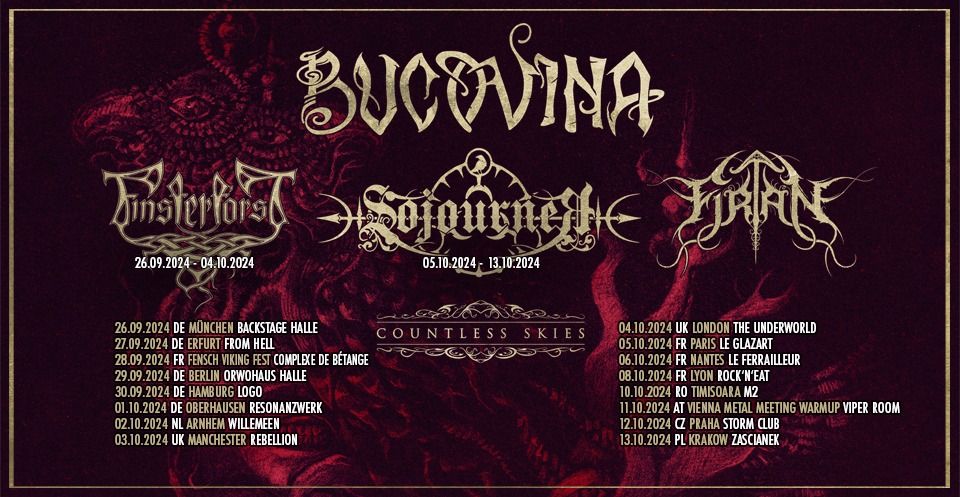 Bucovina, Finsterforst, Firtan, Countless Skies - Oberhausen