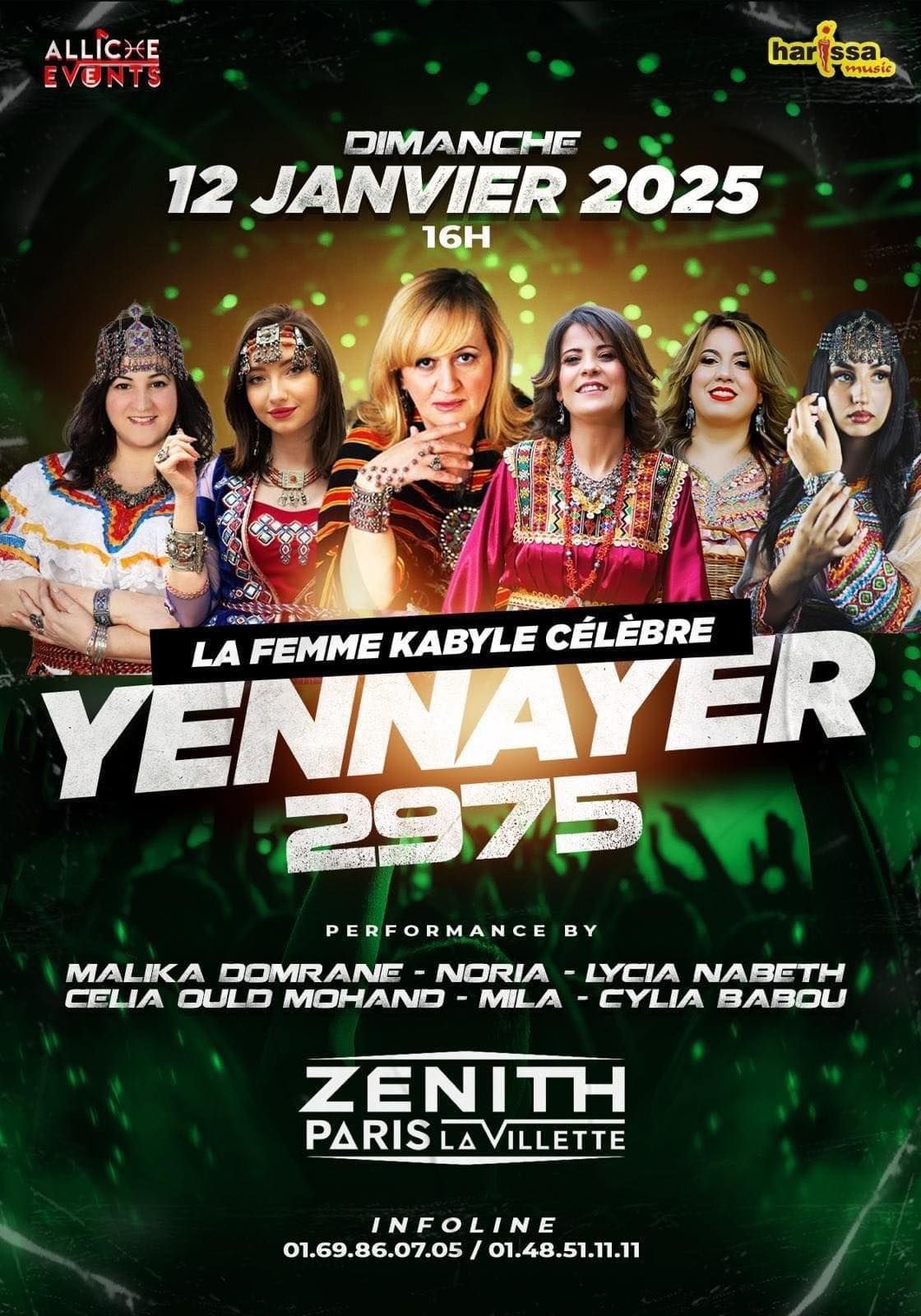 La Femme Kabyle C\u00e9l\u00e8bre : Yennayer 2975 au Z\u00e9nith de Paris 