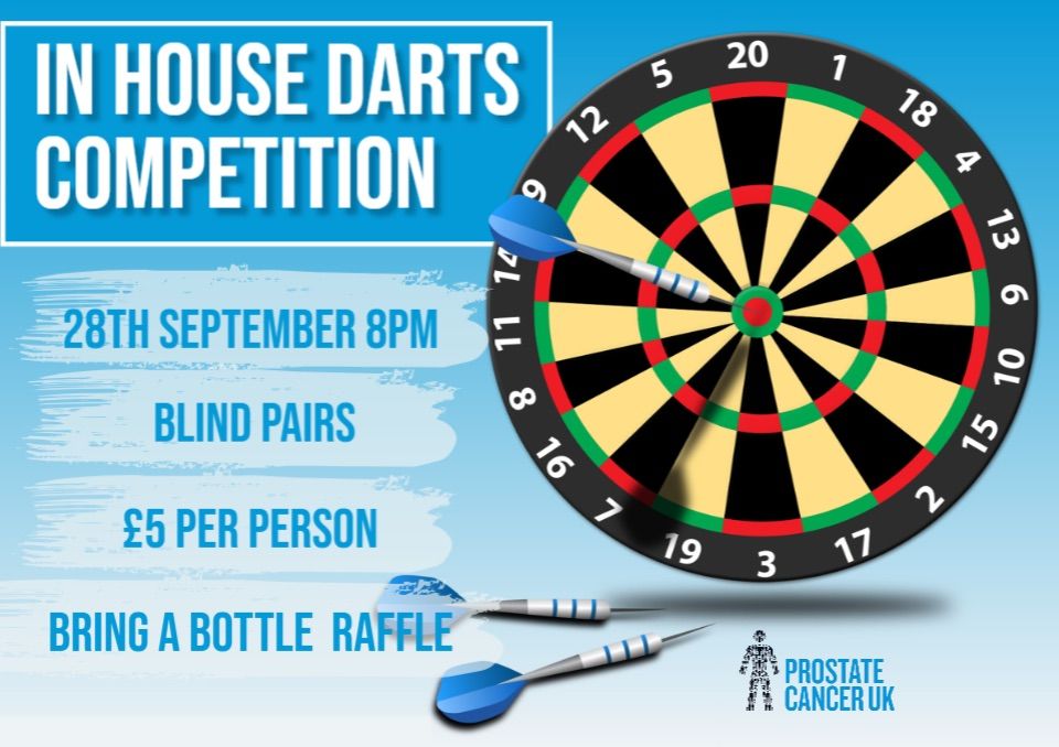 In House Charity Blind Pairs- Darts Competition