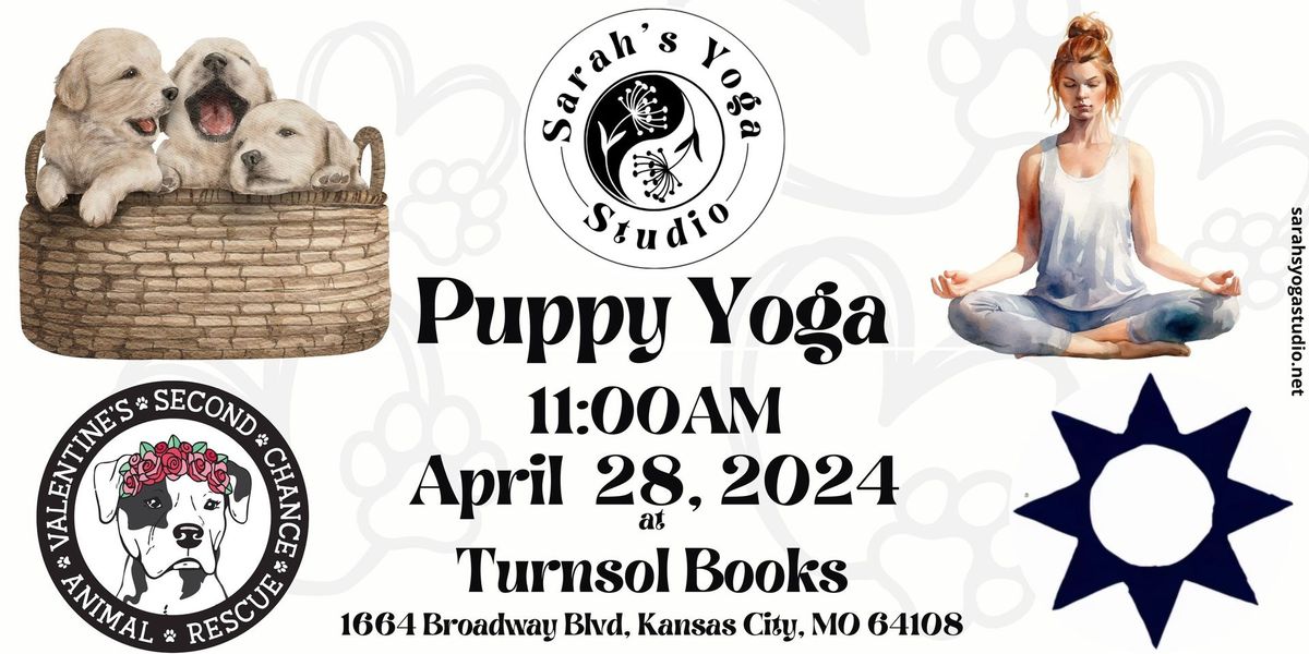 Puppy Yoga with Valentine\u2019s Second Chance Animal Rescue