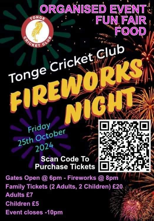 Tonge CC Fireworks Night