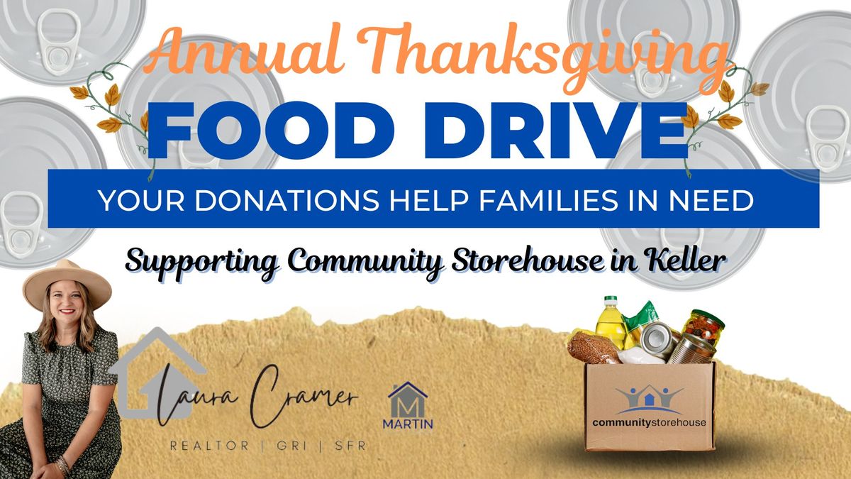 Laura Cramer's 4th Annual Thanksgiving Food Drive!