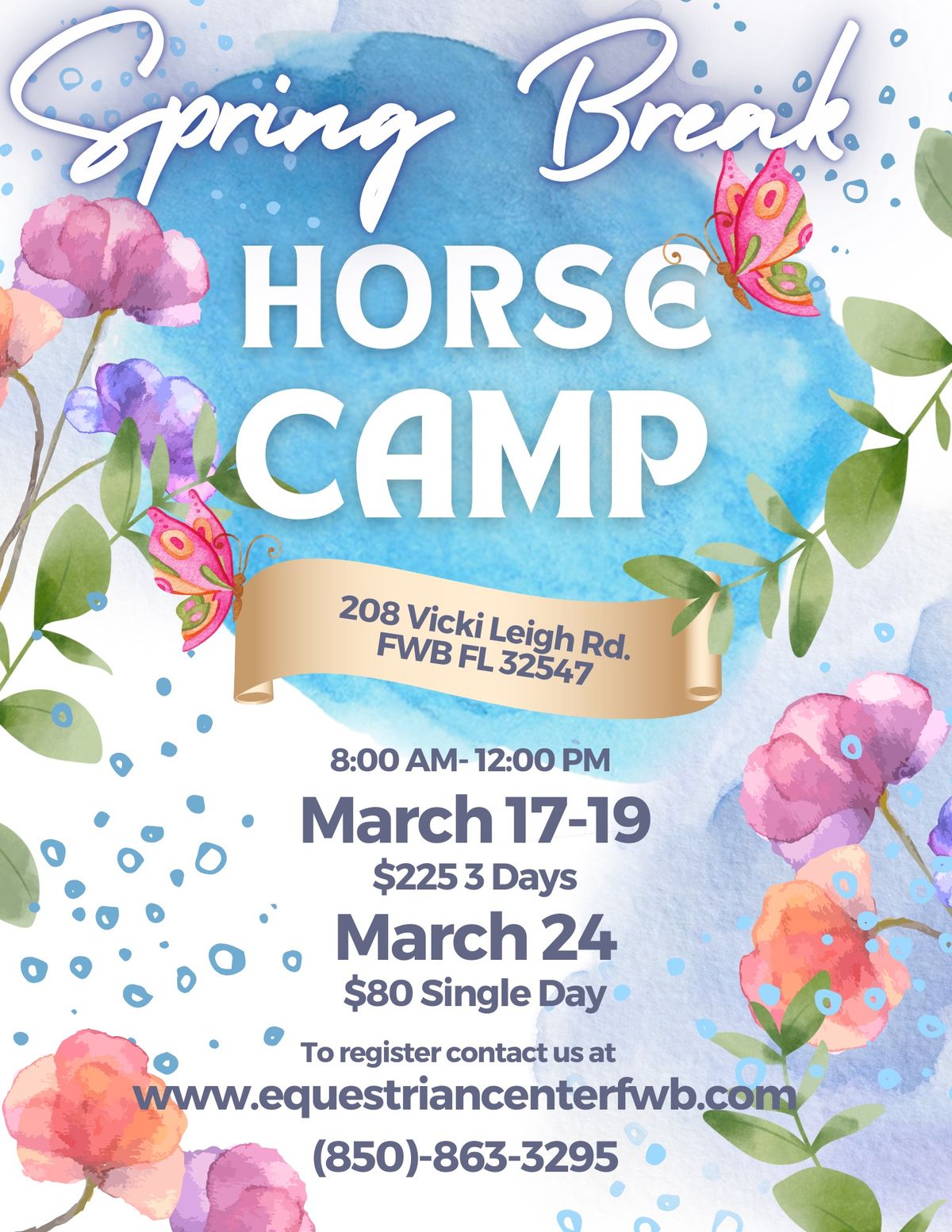 Spring Break Horse Camp