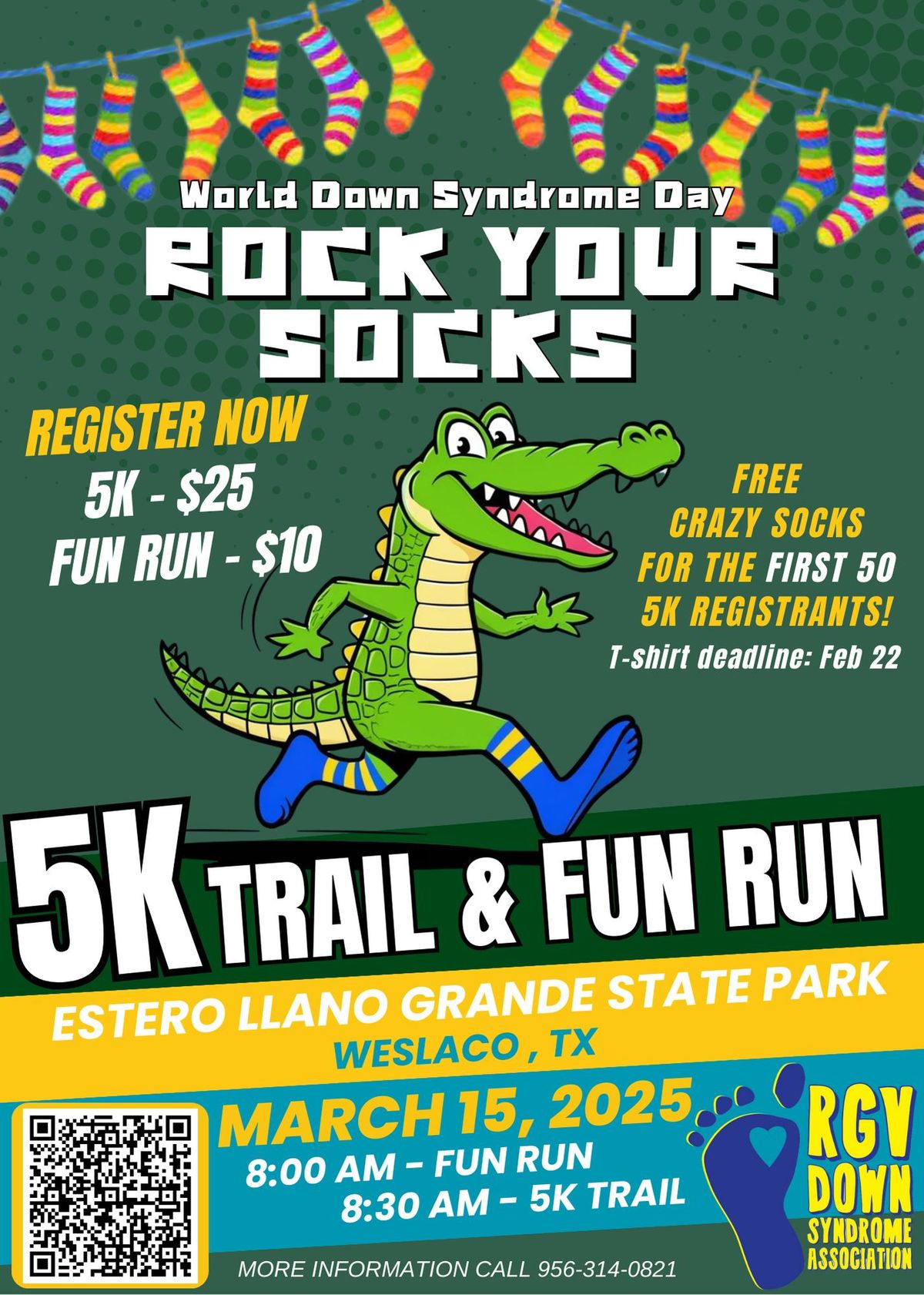 World Down Syndrome Day - Rock Your Socks 5K Trail & Fun Run