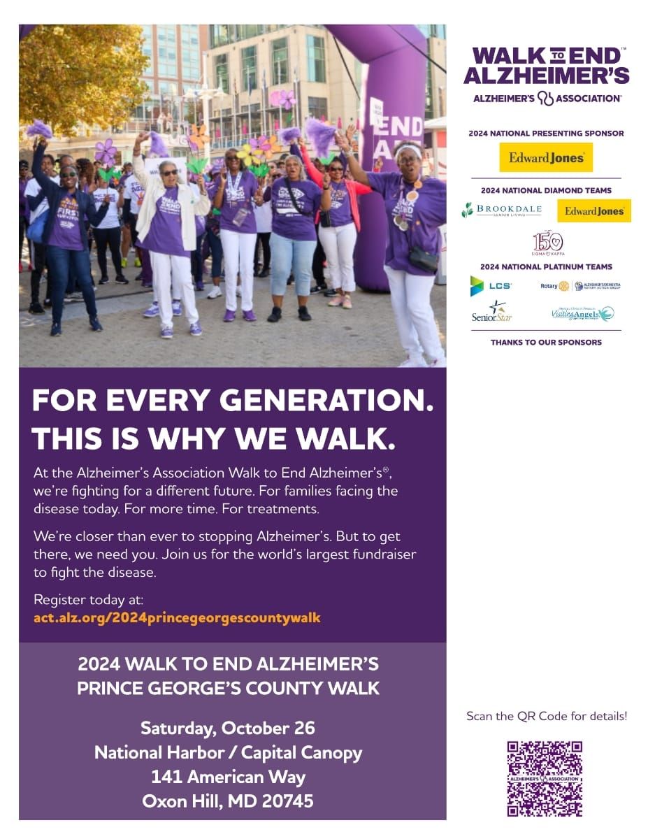 Prince Georges County Walk for Alzeimers 