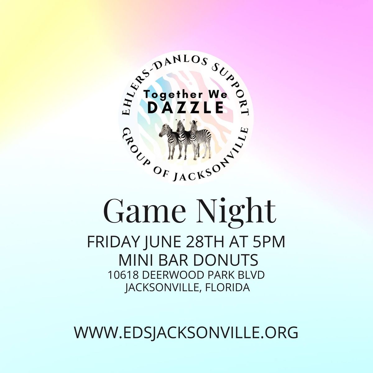 June EDS Support Group Game Night