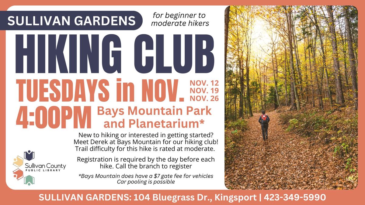 Sullivan Gardens branch Hiking Club