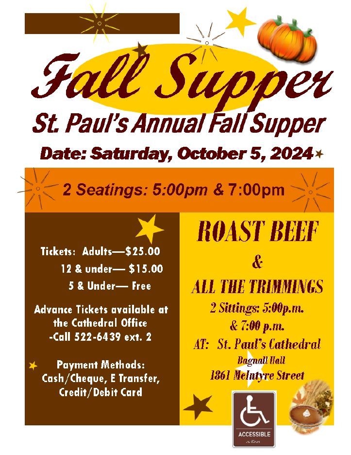 St. Paul's Annual Fall Supper