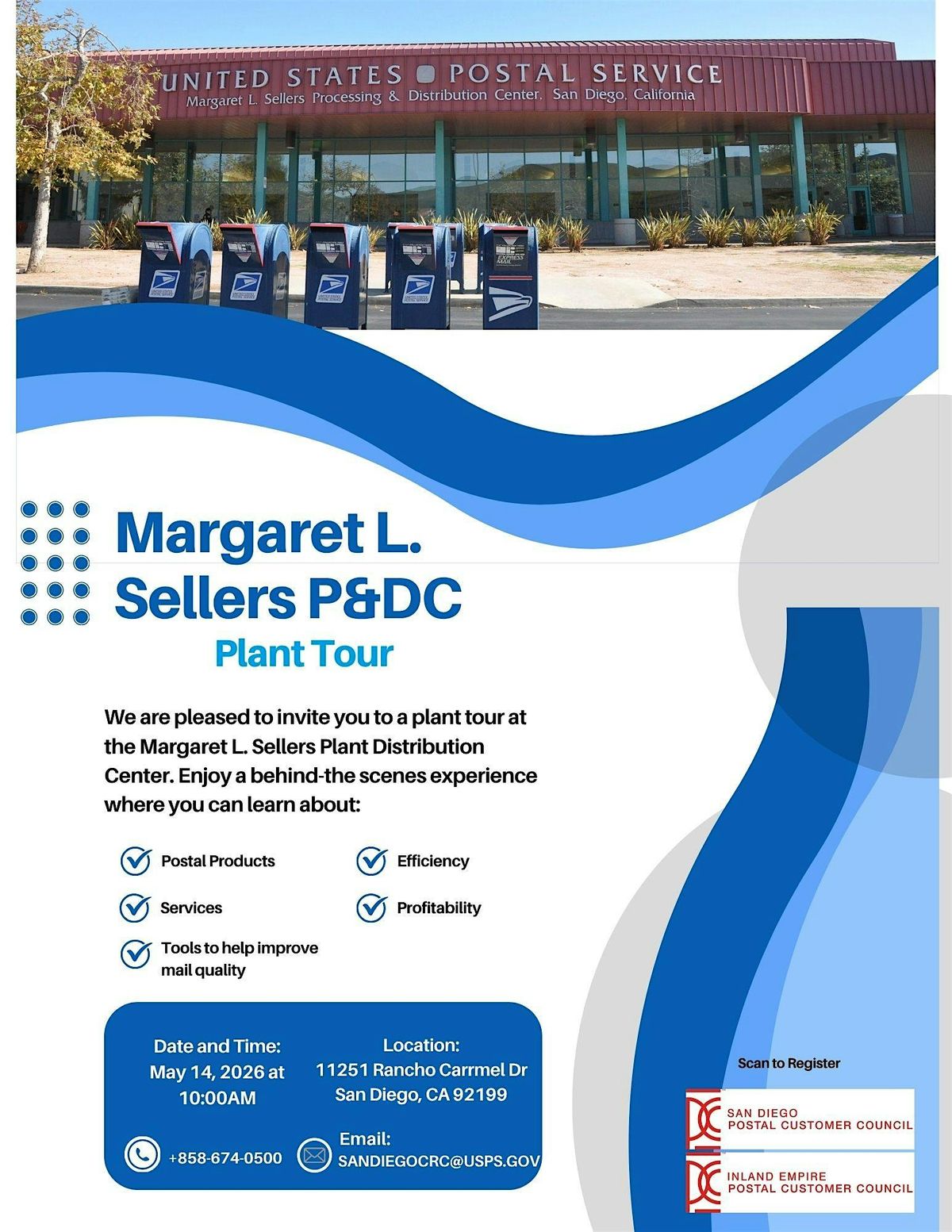 USPS Margaret Sellers P&DC Plant Tour