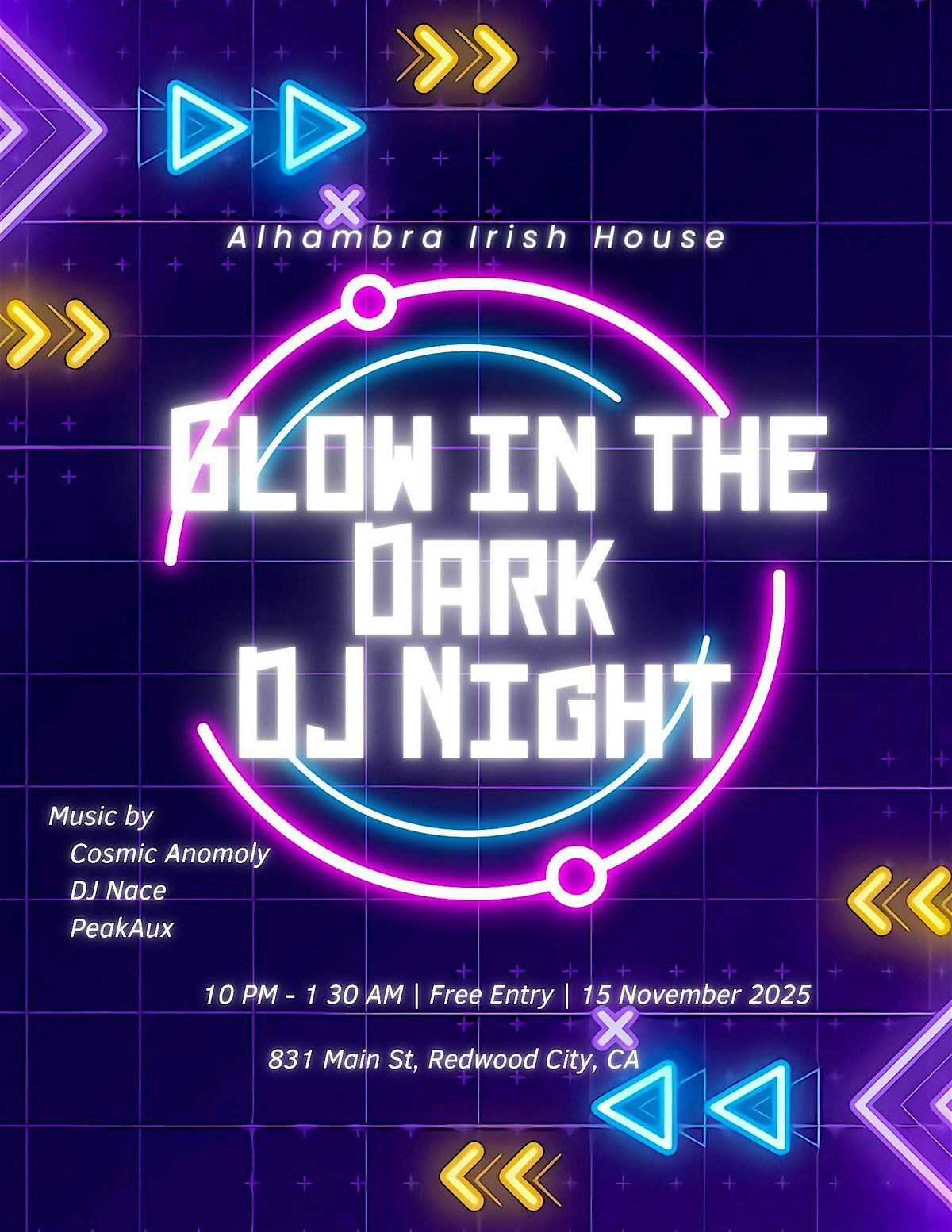 Glow in the Dark DJ Night