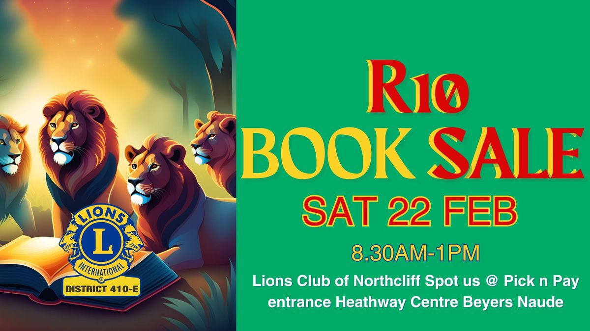 R10 Book Sale - Saturday 22 February