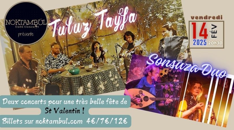 TULUZ TAYFA \/ SONSUZA DUO musiques orientales et balkaniques @Noktamb\u00fcl_Rennes