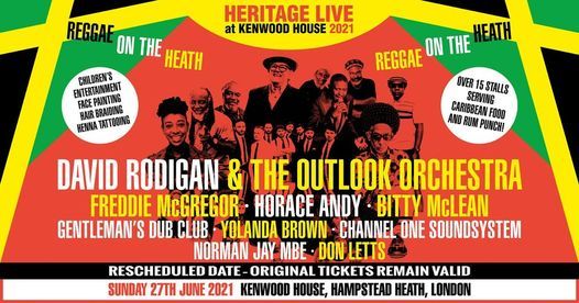 David Rodigan & The Outlook Orchestra, Freddie McGregor, Horace Andy, Bitty Mclean, GDC, Don Letts++