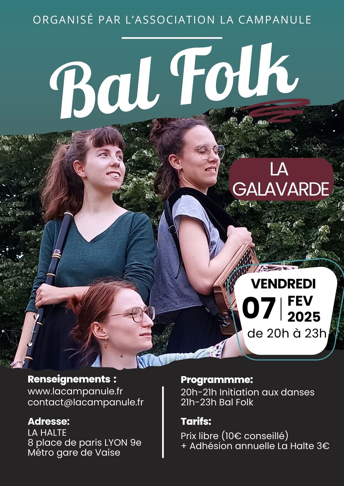 Halte! Bal folk avec LA GALAVARDE