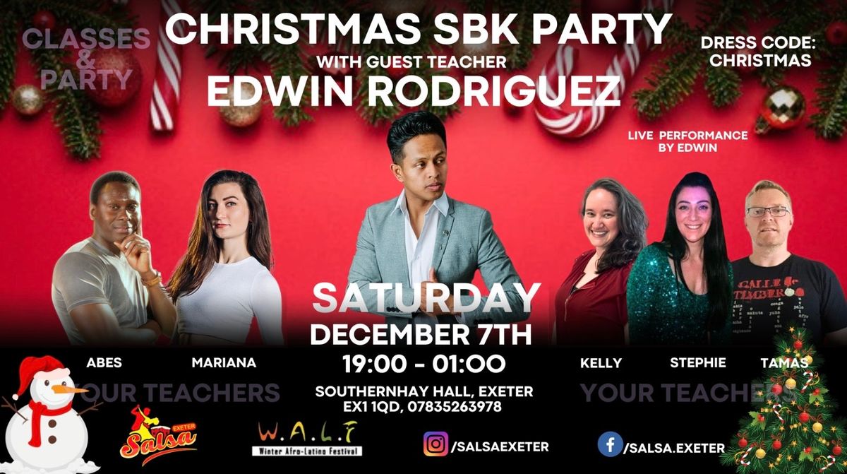 SBK Christmas party with guest teacher EDWIN RODRIGUEZ