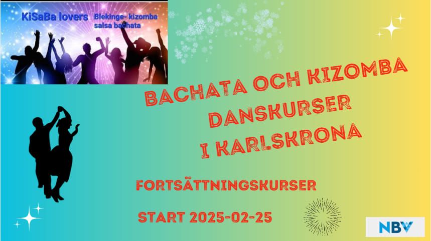 Kizomba och Bachata forts\u00e4ttningskurser i Karlskrona 