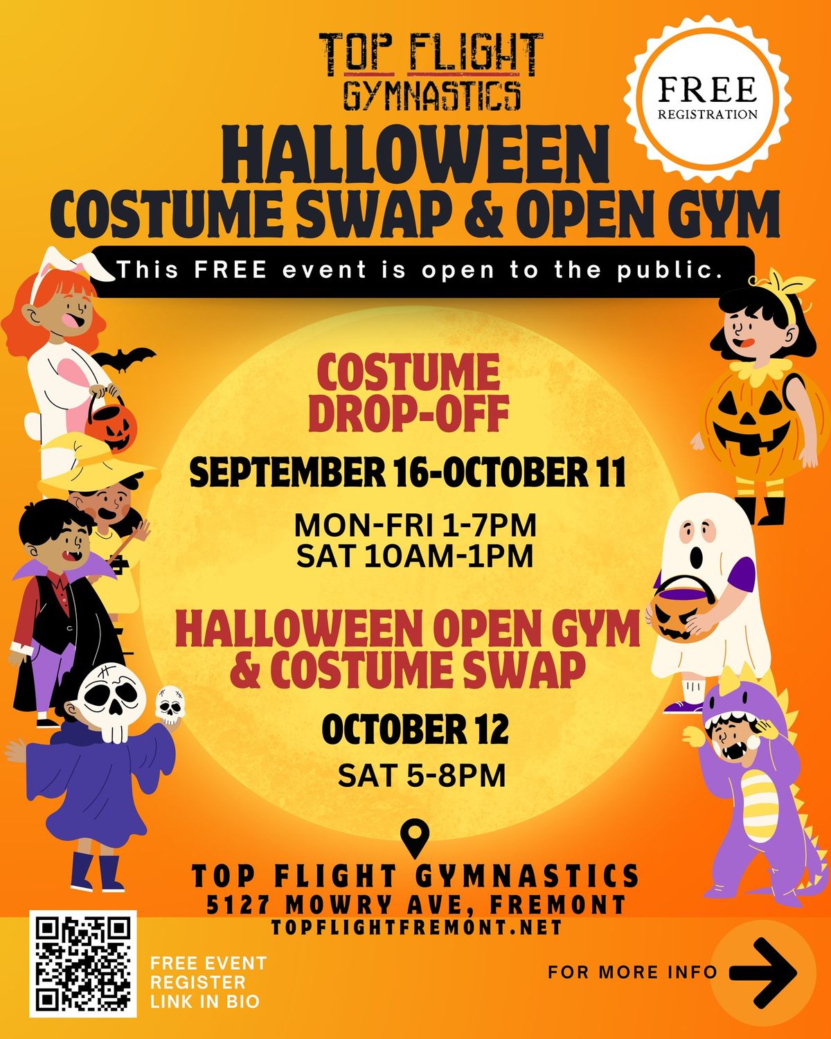 FREE Halloween Costume Swap & Open Gym