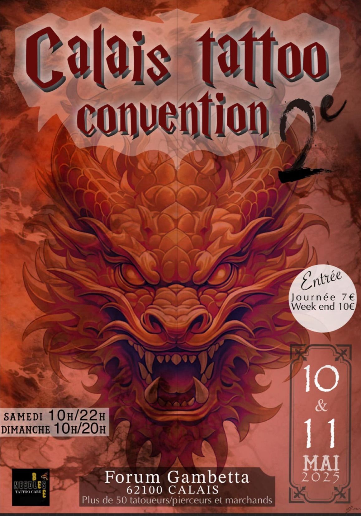 Convention tattoo Calais 10 et 11 Mai 2025