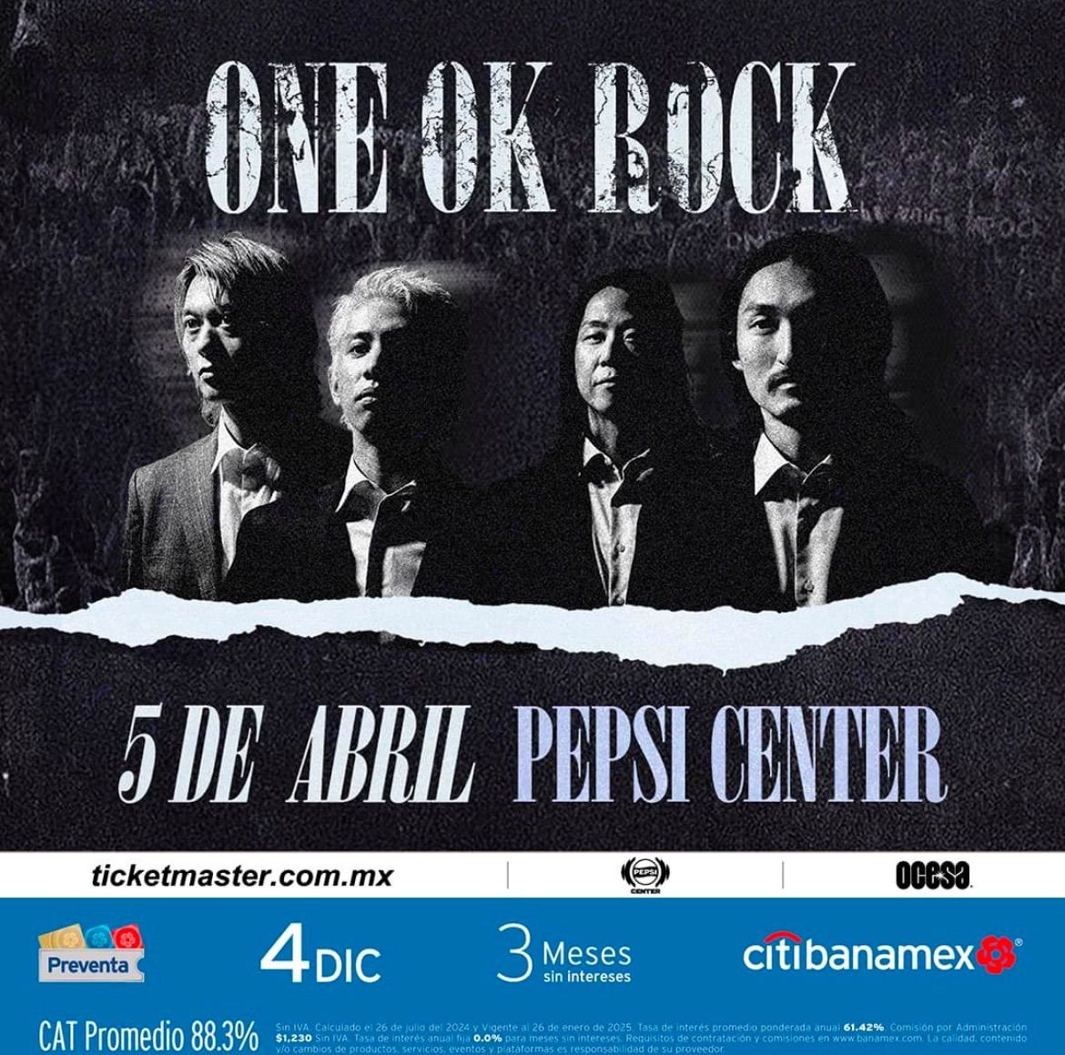 One Ok Rock: Latam Tour - CDMX