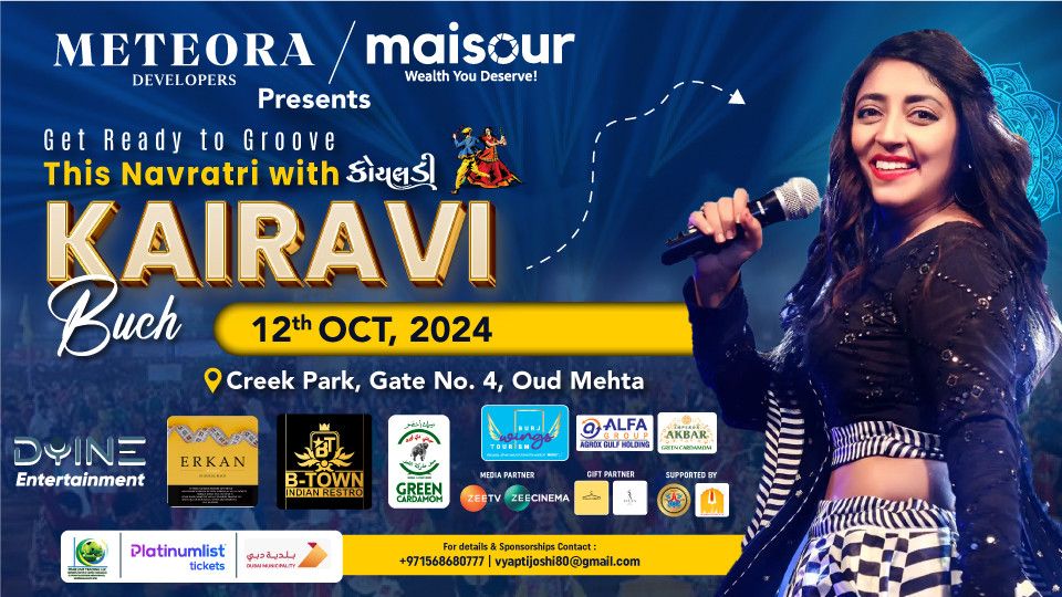 Dandiya with Kairavi 2024 Live in Dubai